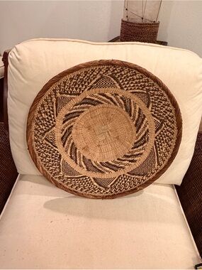 One of a Kind! NEW Woven Basket. Made by Binga people of Zambia Zimbabwe Africa